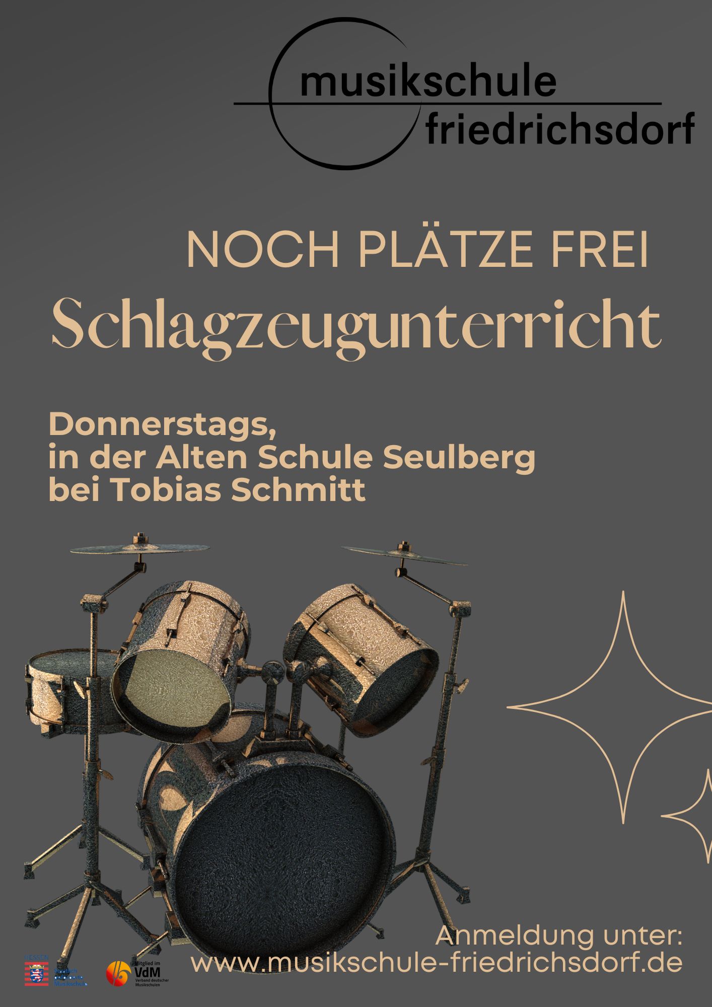 Freie Plätze - Schlagzeugunterricht